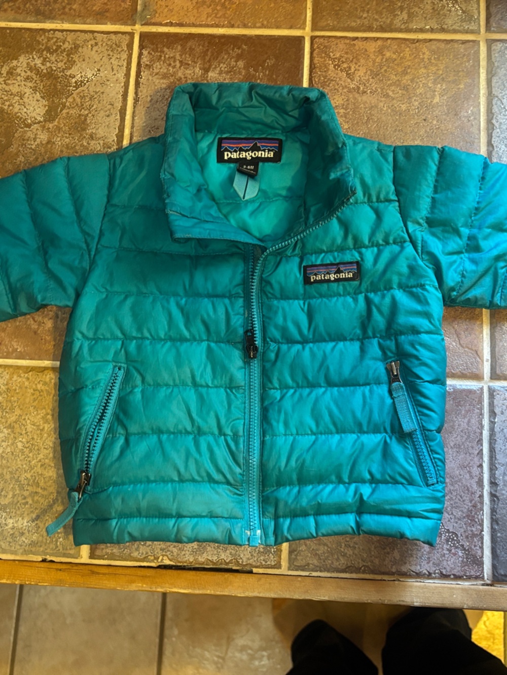 Patagonia Kids Teal Puffer Jacket